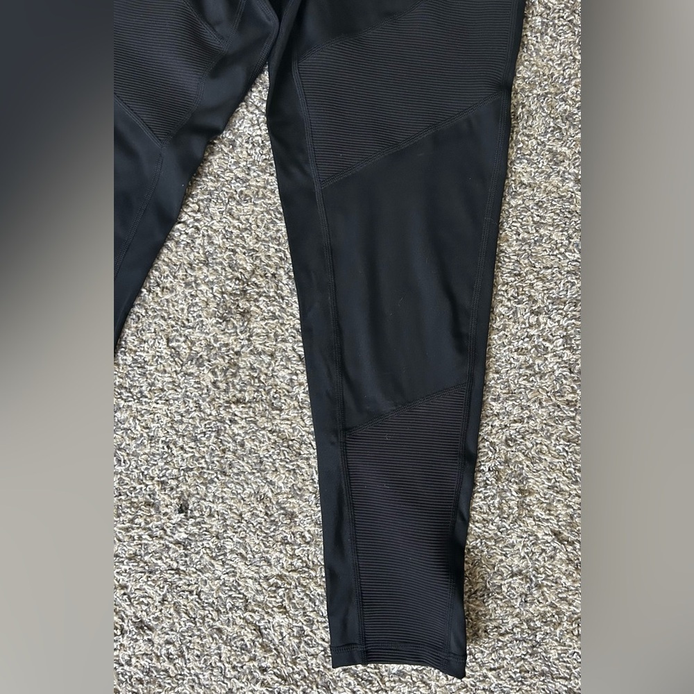 5/$25 Zyia moto style ribbed black leggings girls size 14-16 fits women’s S-M - Picture 2 of 8